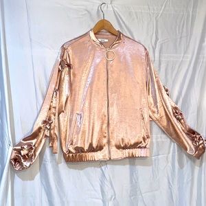 A satin lightweight jacket